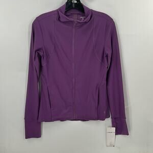 Layer 8 Women's  NWT Purple Full Zip Activewear Jacket Size Small